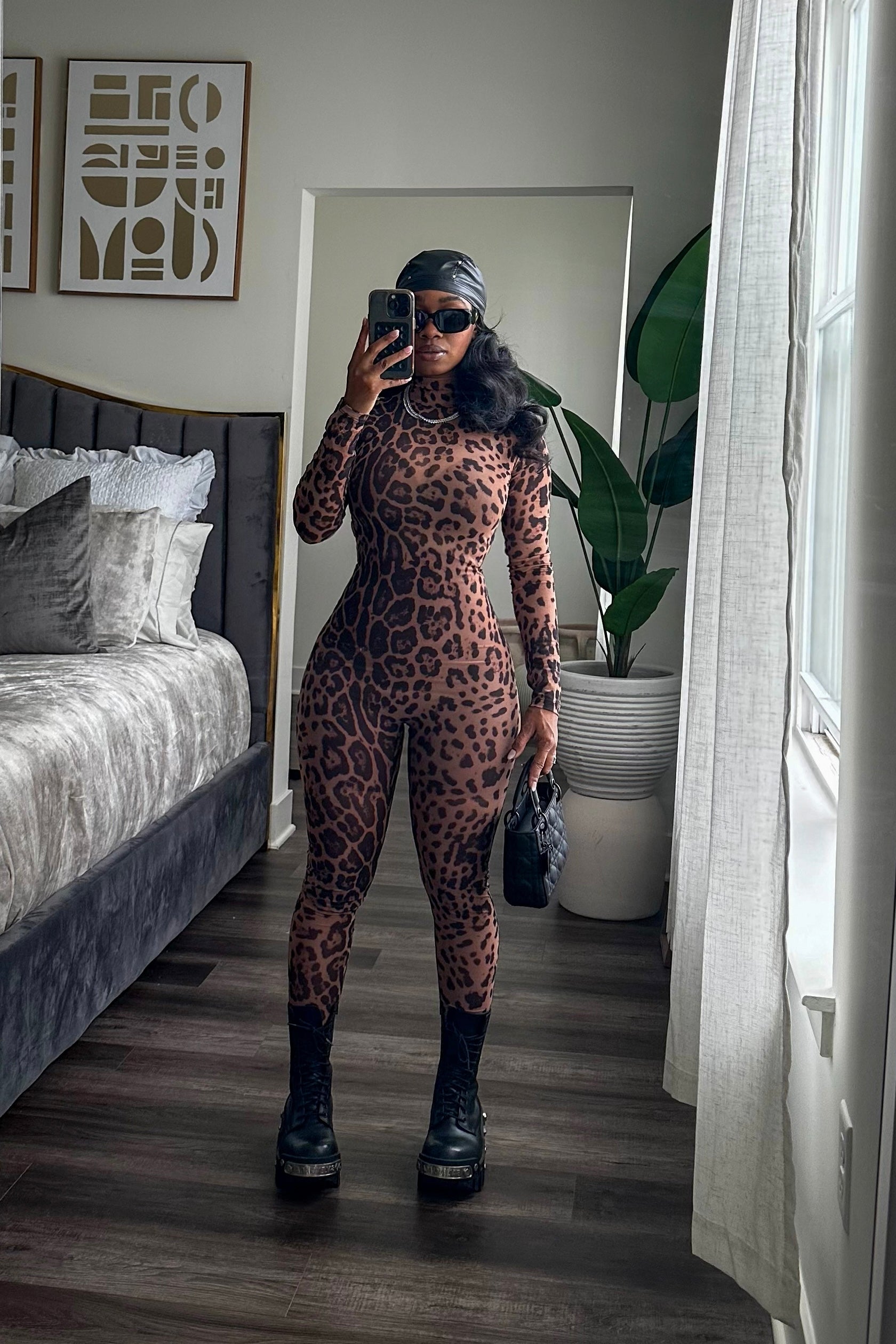 Jungle print jumpsuit on sale