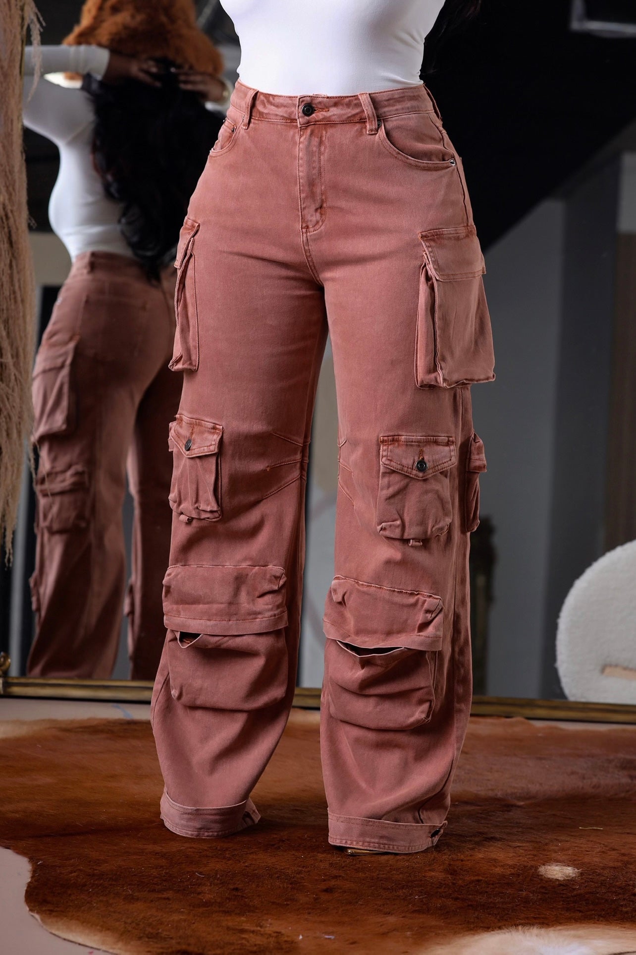 All About Me  Cargo Pants (Pink) – LYS Boutique